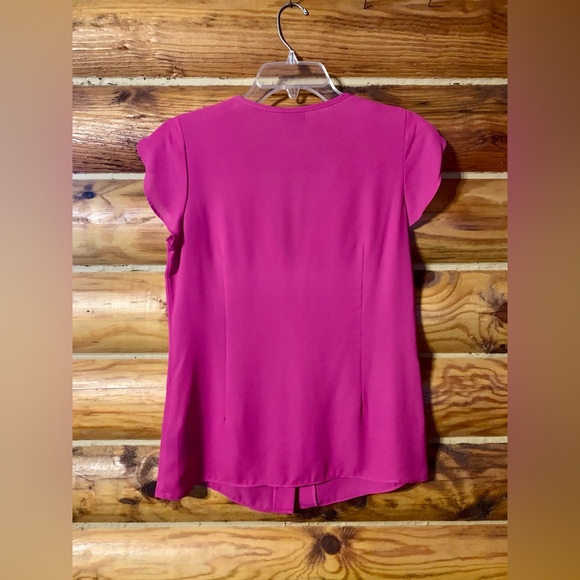 Worthington Hot Pink Button Down Blouse Business Office Wear Small - Picture 7 of 10